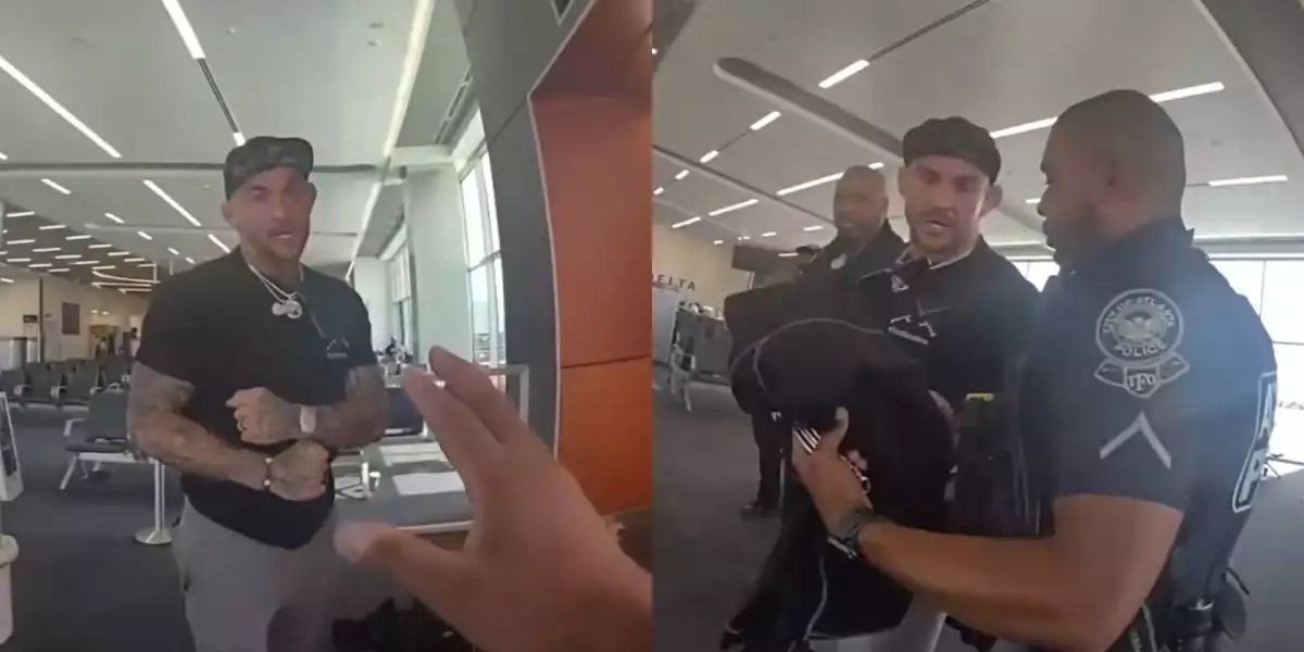 VIDEO: Záznam ze zatčení! Poirier byl vykázán z letu a chtěl se prát s policií