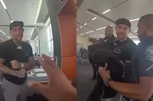 VIDEO: Záznam ze zatčení! Poirier byl vykázán z letu a chtěl se prát s policií