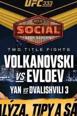 UFC 333: Volkanovski vs Evloev - Analýza, Tipy a Sázky
