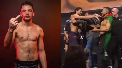 VIDEO: Nedá si pokoj! Shem Rock řádil na veřejném UFC vážení