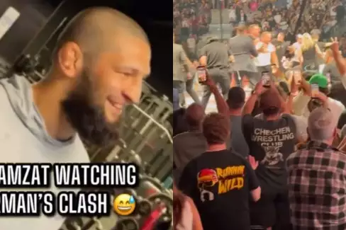 Vlk Khamzat reaguje na hromadnou potyčku, kterou rozpoutal kamarád Tsarukyan