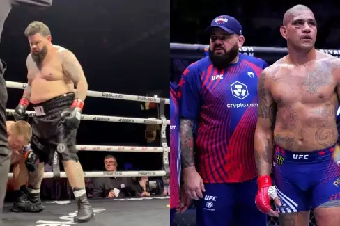 VIDEO: Trenér Alexe Pereiry řádil v ringu! Soupeře brutálně ukončil