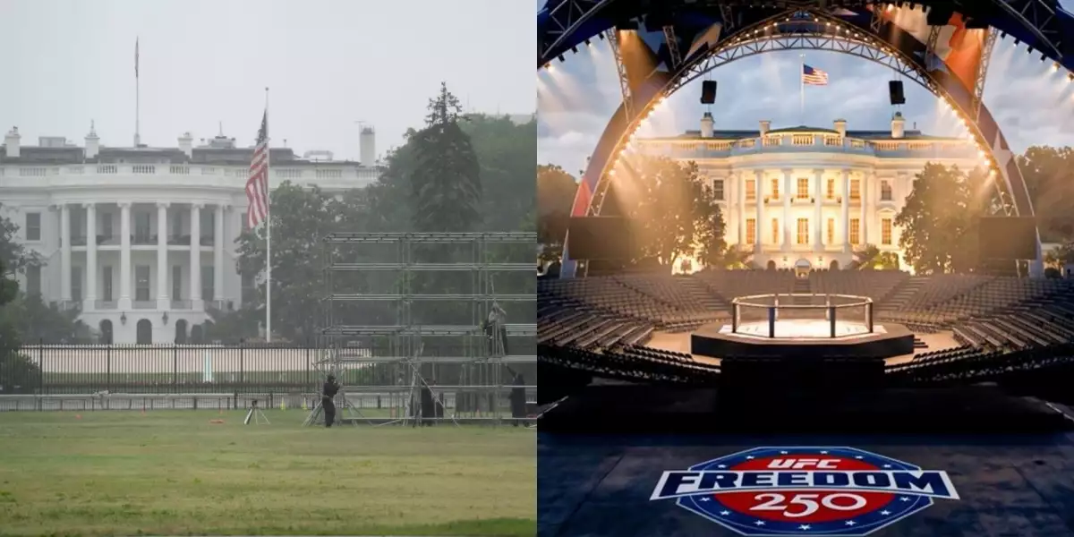 Stavba začala! UFC odhalilo nový vizuál, jak bude vypadat akce v Bílém domě