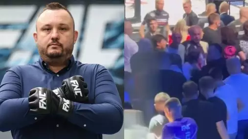 VIDEO: Dělal problémy! Prezident FNC musel do akce a profackoval bývalého zápasníka