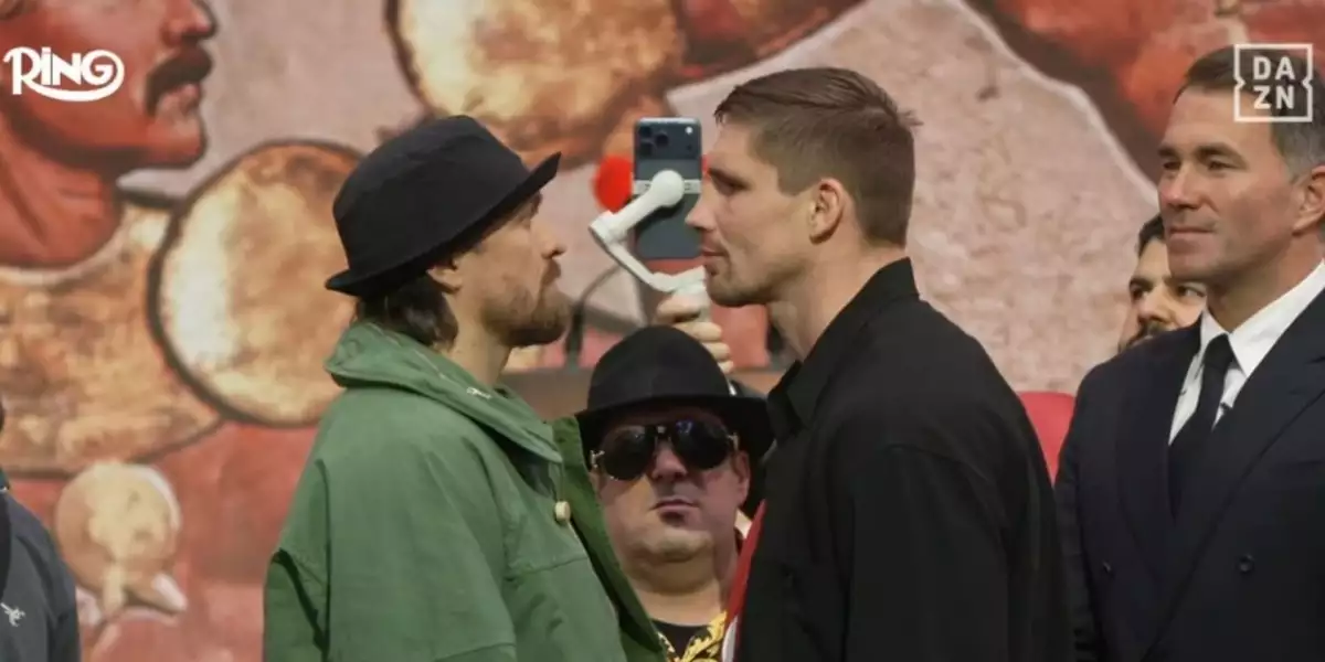 Dvě minuty absolutního napětí! Usyk a Verhoeven se odmítali podívat jinam