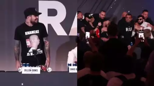 VIDEO: To se pořádně zvrtlo! Tsarukyan se vrhl na Danise a vypuklo peklo