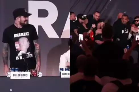 VIDEO: To se pořádně zvrtlo! Tsarukyan se vrhl na Danise a vypuklo peklo
