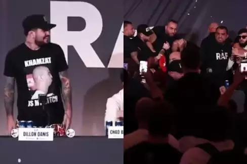 VIDEO: To se pořádně zvrtlo! Tsarukyan se vrhl na Danise a vypuklo peklo