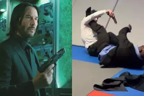 VIDEO: Inspirováno kultovním Johnem Wickem! Zápasy v obleku a se zbraní
