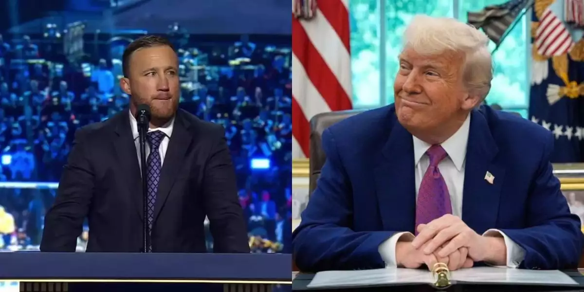 Z oktagonu do politiky! Šampion Gaethje vystoupil po boku Trumpa