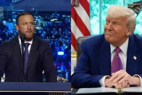 Z oktagonu do politiky! Šampion Gaethje vystoupil po boku Trumpa