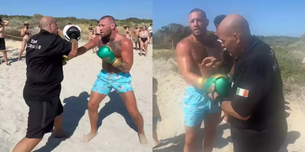 VIDEO: McGregor opět vzbudil rozruch! Tentokrát na pláži na Ibize  