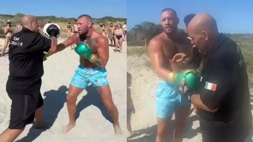 VIDEO: McGregor opět vzbudil rozruch! Tentokrát na pláži na Ibize  