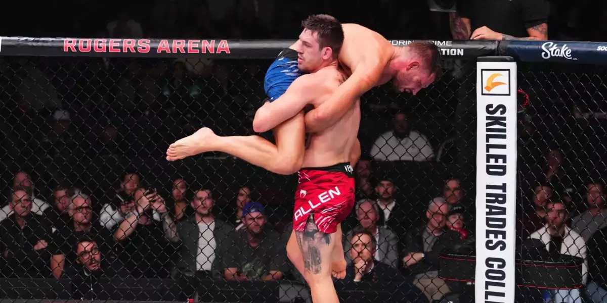 Zlomil jej! UFC elita reaguje na hlavní zápas Allen vs De Ridder