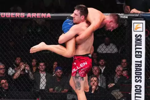 Zlomil jej! UFC elita reaguje na hlavní zápas Allen vs De Ridder
