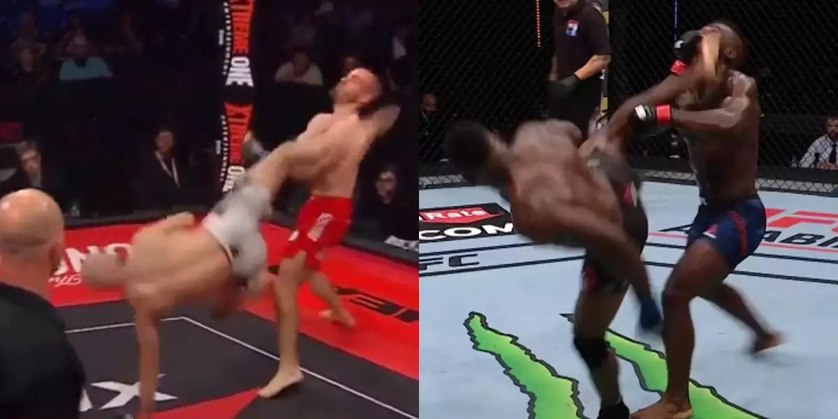 VIDEO:Ty blázne! Zápasník dal vzpomenout na šílený kop z otočky
