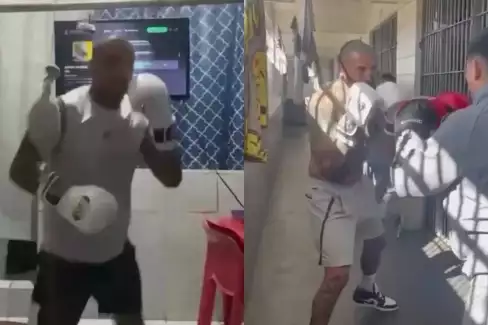 VIDEO: UFC zápasník byl v tichosti zatčen, ale nyní se pochlubil vezeňským tréninkem