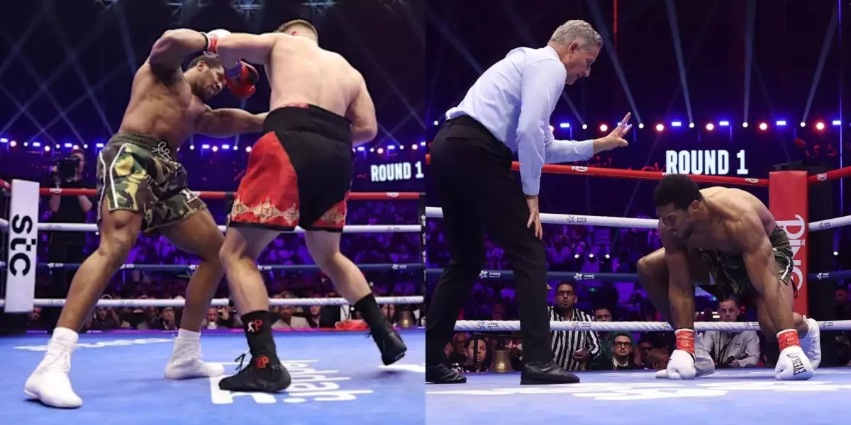 VIDEO: Ty blázne! Bývalý šampion Anthony Joshua přežil dva knockdowny