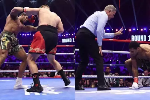 VIDEO: Ty blázne! Bývalý šampion Anthony Joshua přežil dva knockdowny