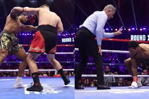 VIDEO: Ty blázne! Bývalý šampion Anthony Joshua přežil dva knockdowny