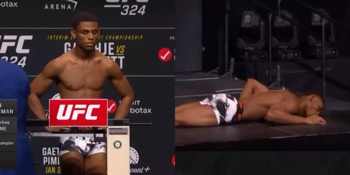 VIDEO: Děsivé záběry na važení před UFC 324 - zápasník ihned zkolaboval