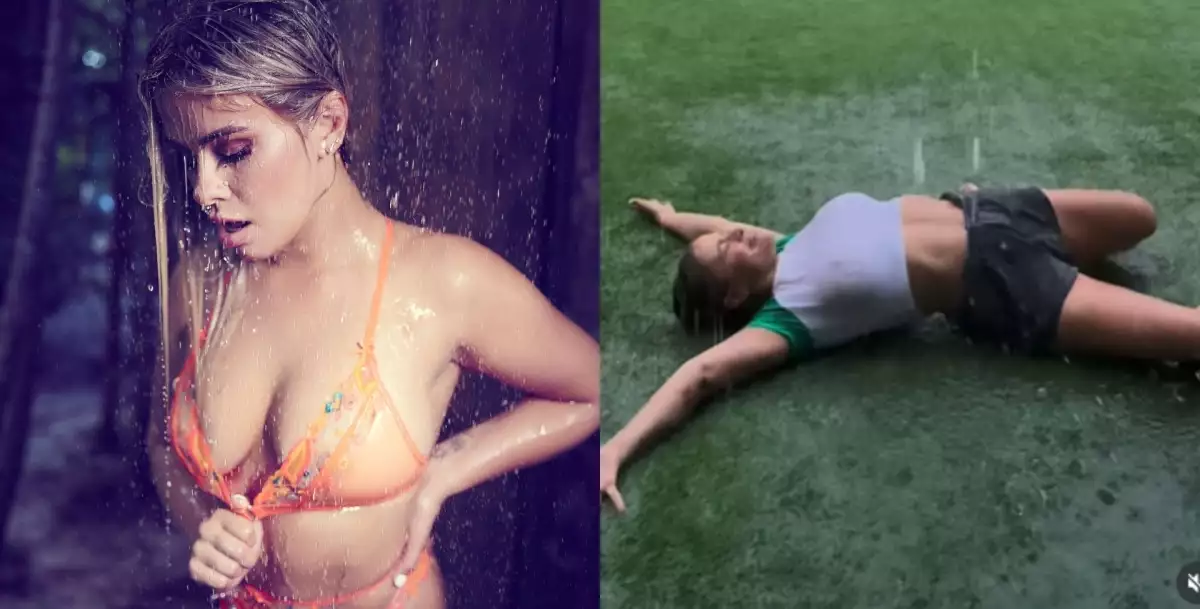 VIDEO: Odhalila vše! Paige VanZant si zahrála na MISS mokré tričko