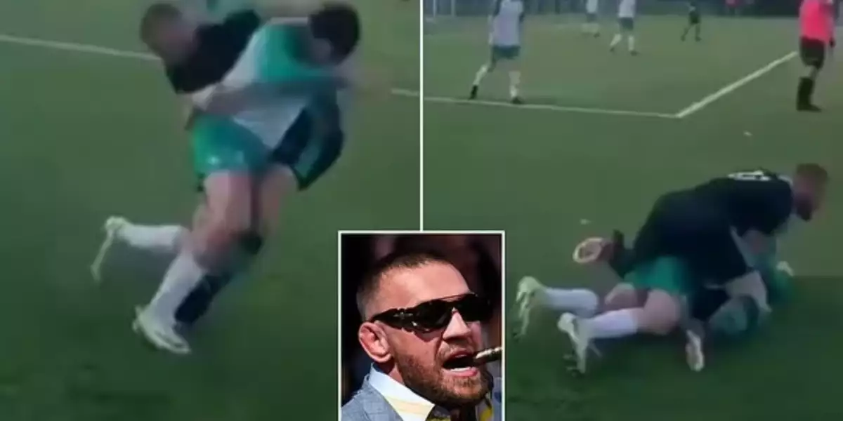 Jiří Procházka reaguje na McGregorovo řádění na fotbalovém hřišti