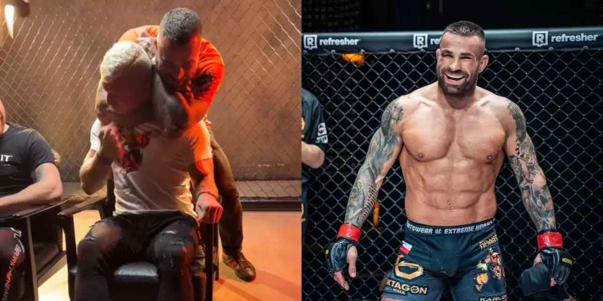 VIDEO: Podívejte se, jak Karlos Vémola uškrtil Patrika Žraloka